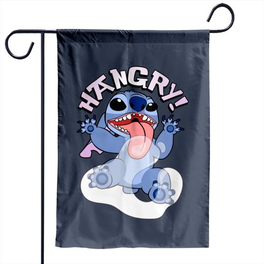 Hangry Stitch - Lilo And Stitch - Garden Flags