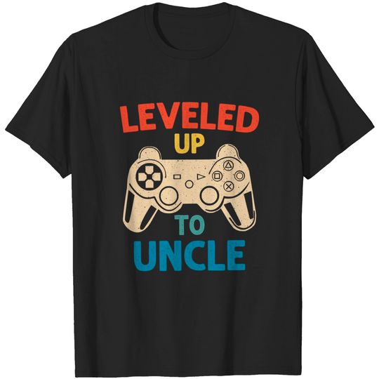 Leveled Up To Uncle T-Shirt / Gamer Shirt / Uncle Gamer Gift / Uncle Level Unlocked