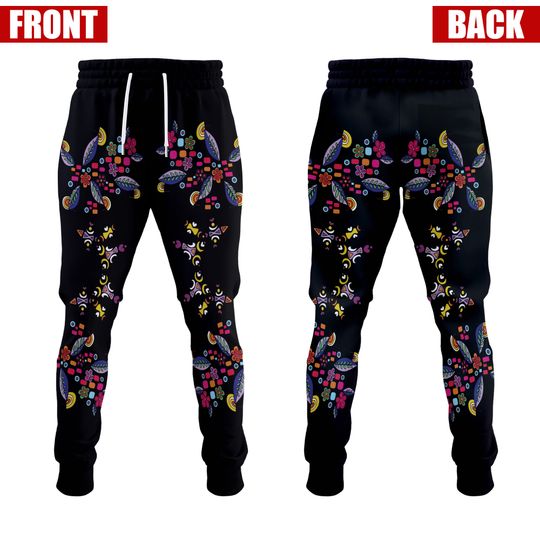 Floral Joggers, Athletic Joggers