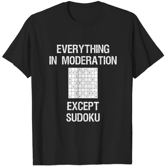 Sudoku Moderation T Shirt