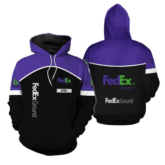 FedEx Ground Custom Name Hoodie 3d for Delivery Driver