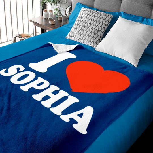 I Love Sophia - Sophia - Baby Blankets