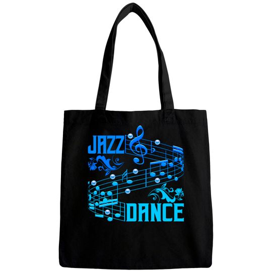 Jazz Musicians Blue Sheet Music Blue Jazz Notes Jazz Dance - Jazz Lover - Bags
