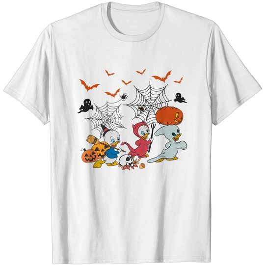 Disney Characters Halloween Shirt, Huey Dewey, and Louie, Disney Trip 2022, Spooky Season, Scary Pumpkin Shirt, Little Duck, Cute Fall Shirt
