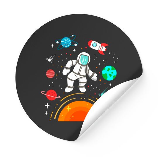 Astronaut Space Planets - Astronaut - Stickers