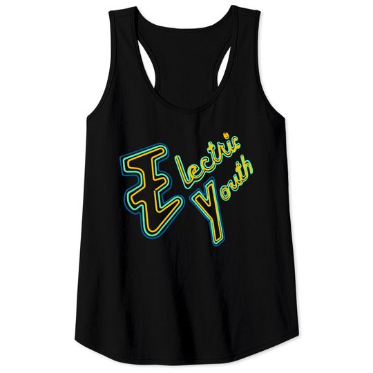 Electric Youth - 80s Aesthetic Tribute Design - 80s Kids Will Get It - Tank Tops