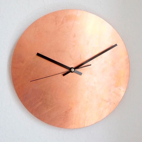 Copper Raw Wall Clock