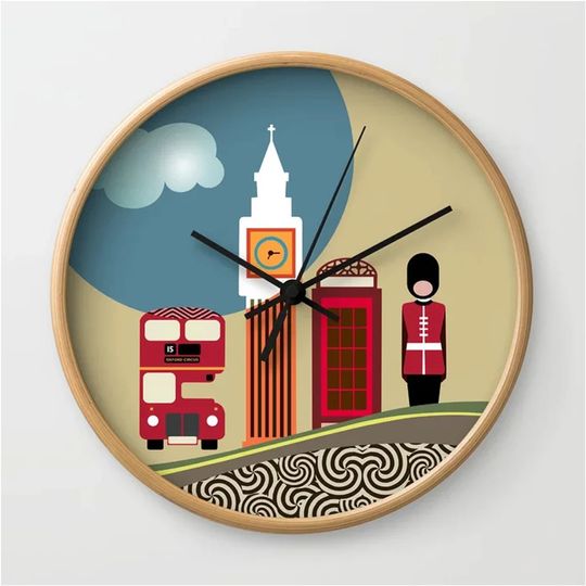 Big Ben Wall Clock, Handmade Clock for London Lover, UK Wall Decor