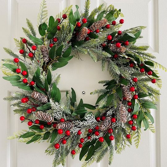Christmas berry wreath, Wreath For Winter, holiday