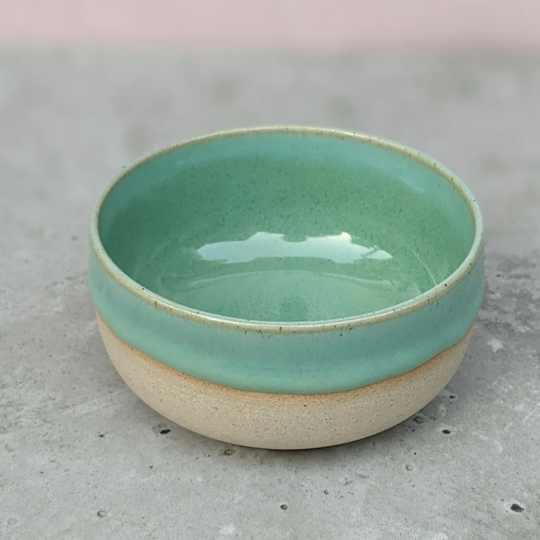 Light green ceramic snack bowl, nibbles bowl