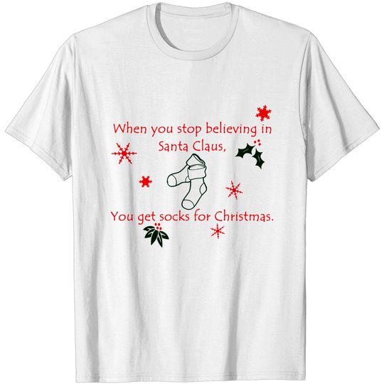 Funny Socks for Christmas T-Shirt - Christmas Humor - T-Shirt