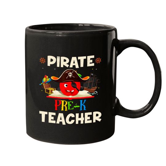 Pirate Pre-k Teacher For Halloween Tees Pirate Day Mugs