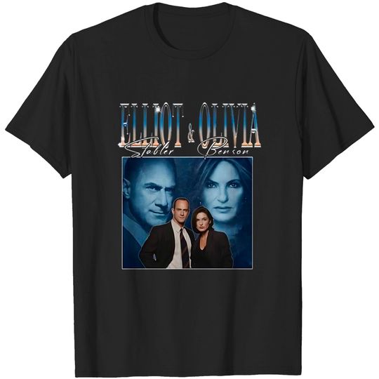Elliot Stabler and Olivia Benson Vintage 90s Shirt, Law and Order SVU Couple Shirt,Law and Order Fan Shirt,Retro Aesthetic Shirt