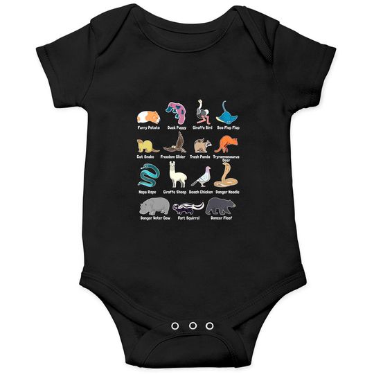 Animals Of The World - Rare Exotic Animals Funny Memes Gift Onesies