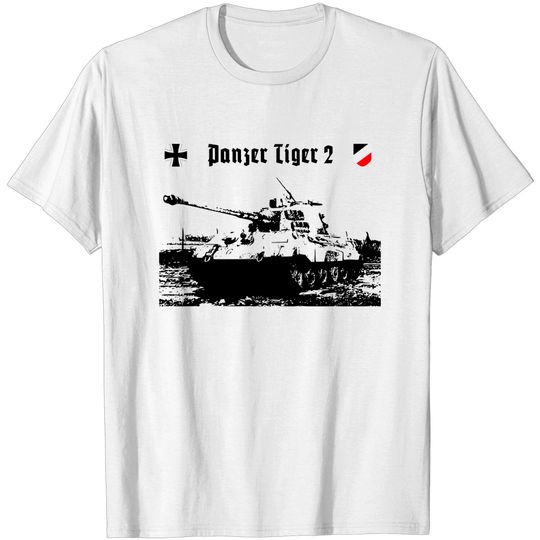panzer tiger 2 - German Tank Ww2 - T-Shirt