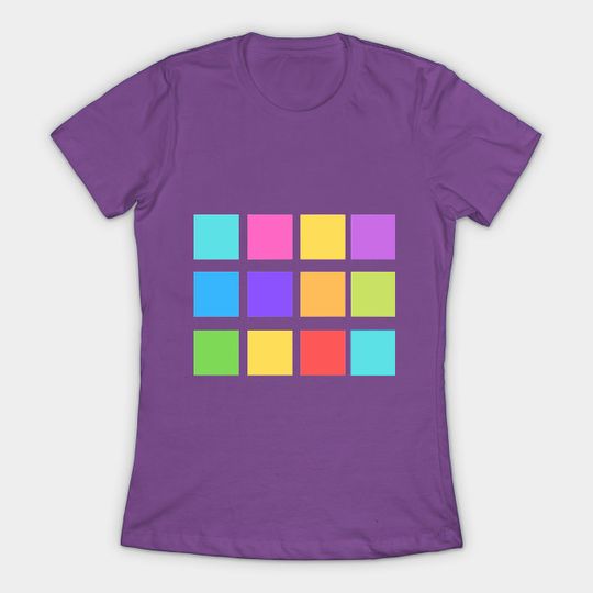 squares - Colourful - T-Shirt