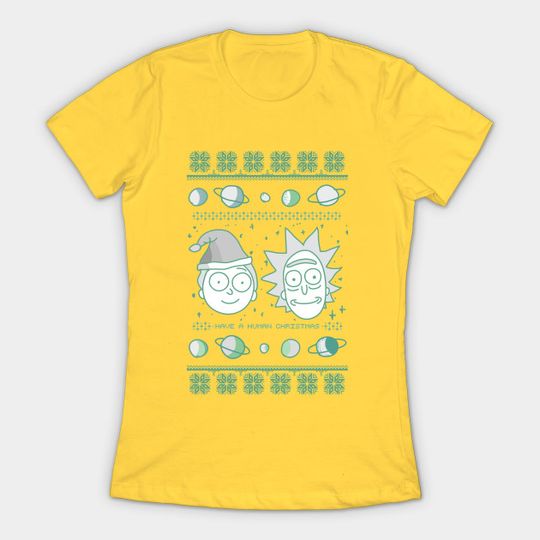 Human Christmas - Rick And Morty - T-Shirt