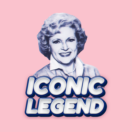 Betty White Iconic Legend - Betty White - T-Shirt