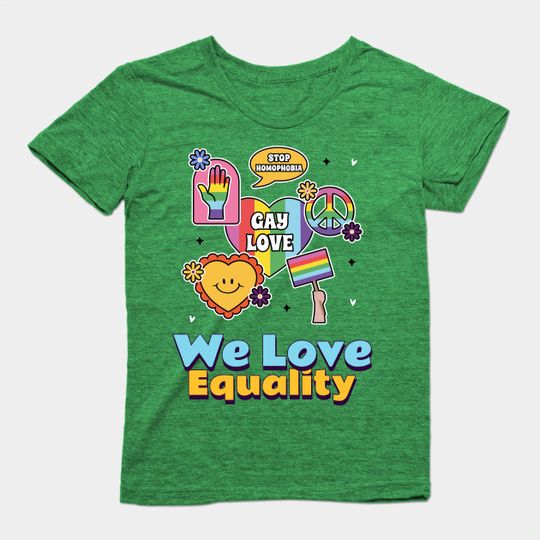 We human love equality stop homophobia flag - Lgbt Flag Rainbow Lgbt Pride - T-Shirt