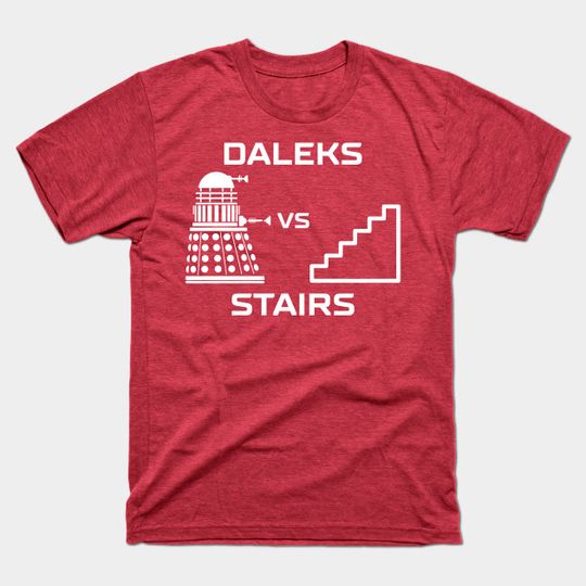 Daleks vs Stairs - Doctor Who - T-Shirt