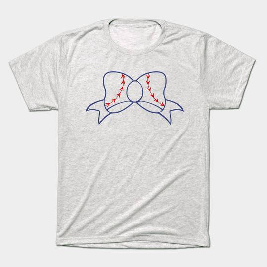 Baseball Bow - Baseball - T-Shirt