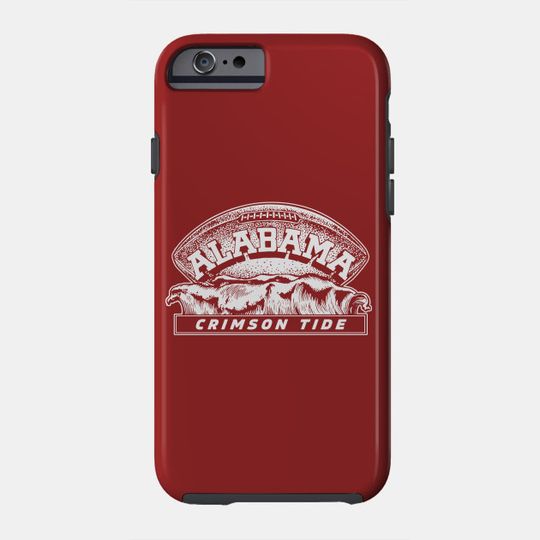 Vintage Crimson Tide Wave Logo Clean Version - Alabama - Phone Case