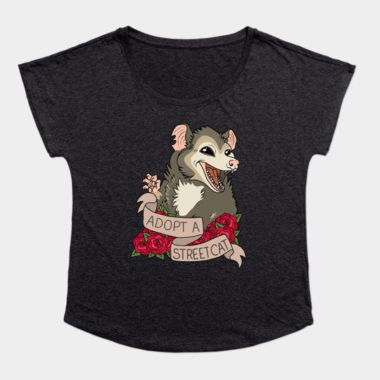 Possum - Adopt a street cat - Possum - T-Shirt