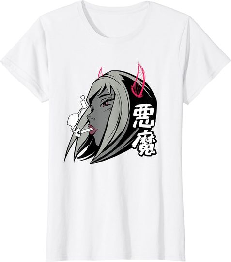 Anime Girl Devil Japanese Grunge Aesthetic Japan Grunge T-Shirt