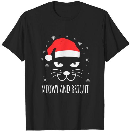 Meowy And Bright Christmas T-Shirt