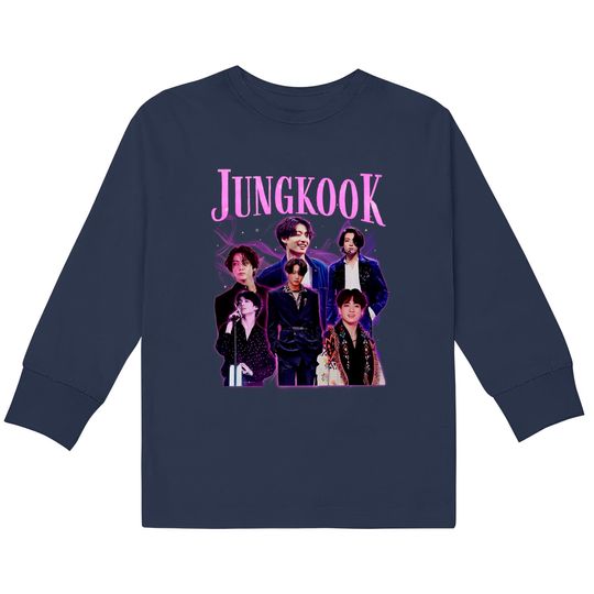 Jungkook BTS Bangtan Jeon Jungkook Kids Long Sleeve T-Shirts