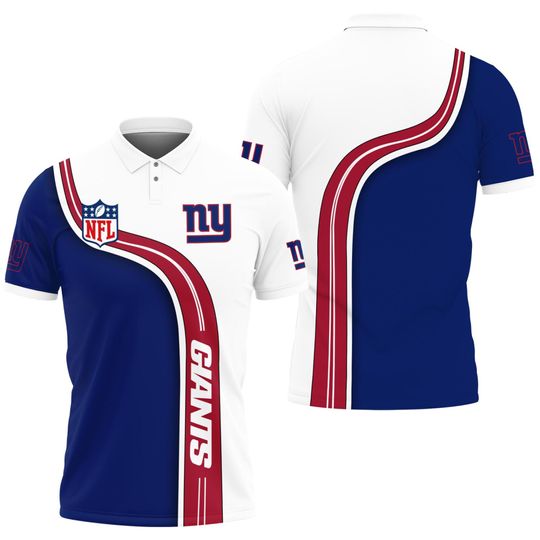 New York Giants 3D Polo Shirt