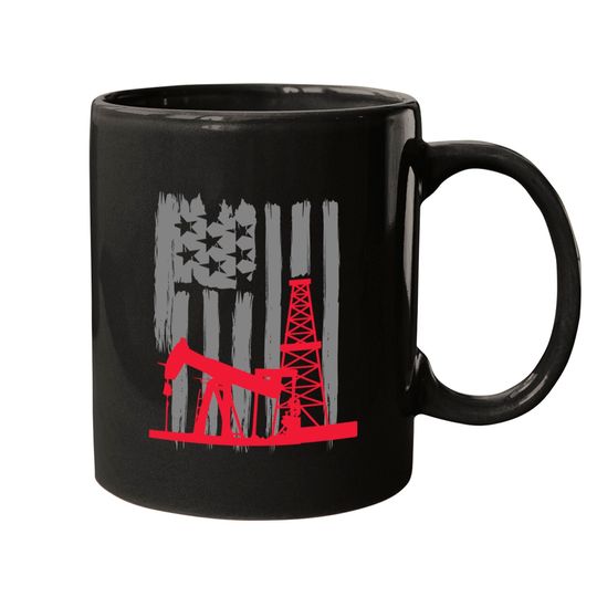 Land Of The Free USA Oil 4th Of July Designs - 4th Of July For Kids - Mugs