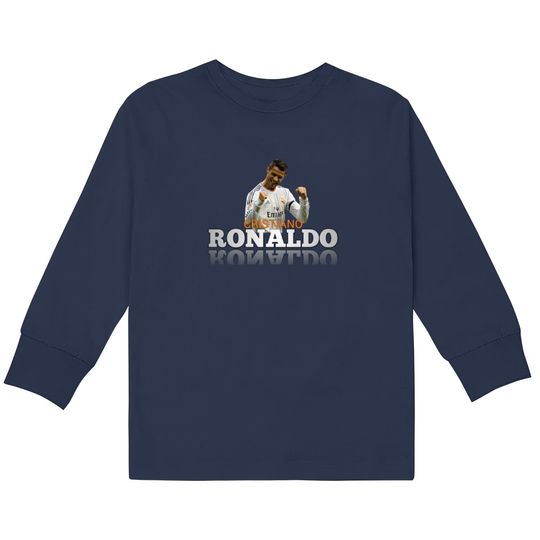 Cristisno Ronaldo shirts design style 1 Kids Long Sleeve T-Shirts