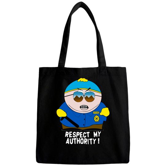 Respect My Authority cool vector funny Bags