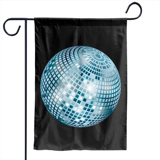 Disco Ball / Mirror Ball / Glitter Ball (Silver) - Saturday Night Fever - Garden Flags