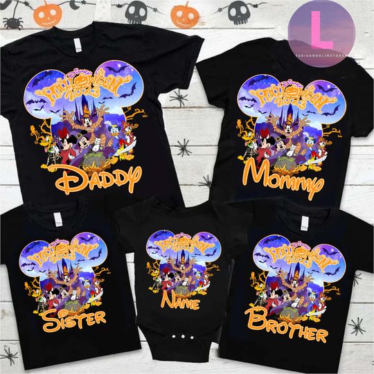 Disney Halloween Family Shirt, Mickey Family Halloween Shirt