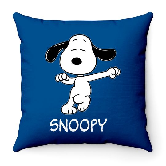 Snoopy dance style - Snoopy - Throw Pillows