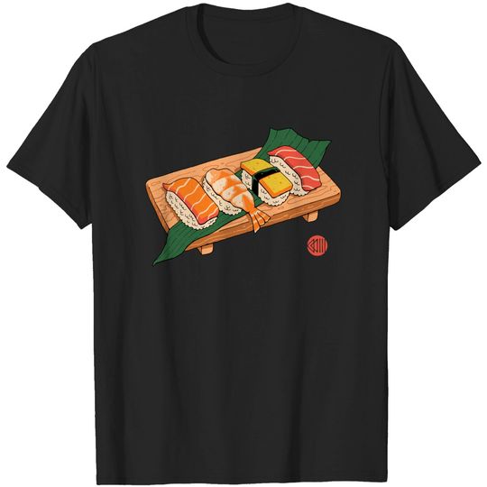 Sushi Ukiyo-e - Sushi - T-Shirt
