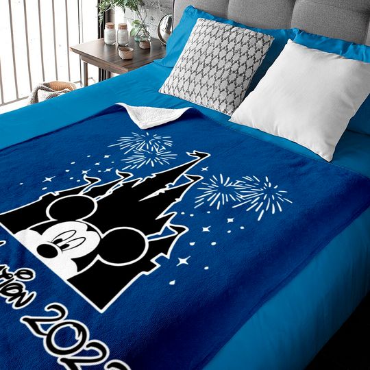 Mickey Mouse Castle Baby Blankets