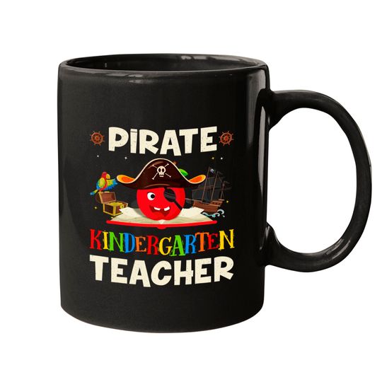 Pirate Kindergarten Teacher For Halloween Tees Pirate Day Mugs