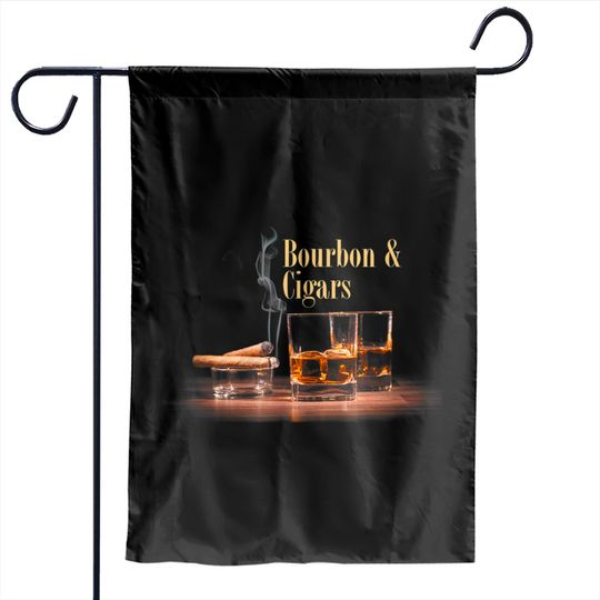 Bourbon & Cigars Garden Flags