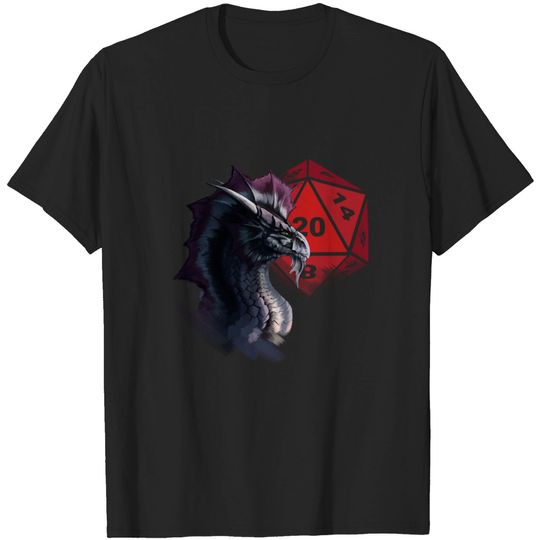 Silver Dragon - Dungeons And Dragons - T-Shirt
