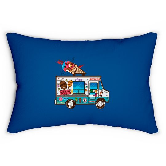 Guwop's Ice Cream Truck - Rap - Lumbar Pillows