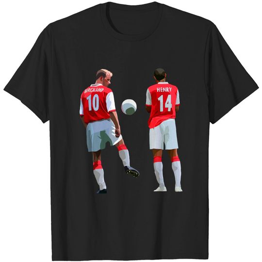 Dennis Bergkamp & Thierry Henry - Arsenal - T-Shirt