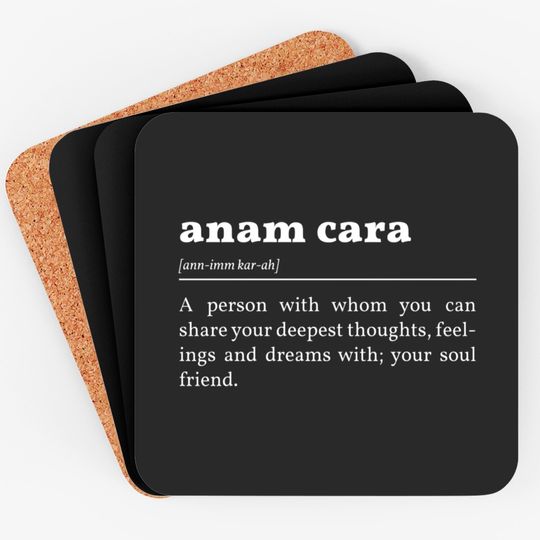 Anam Cara Definition In White - Anam Cara - Coasters
