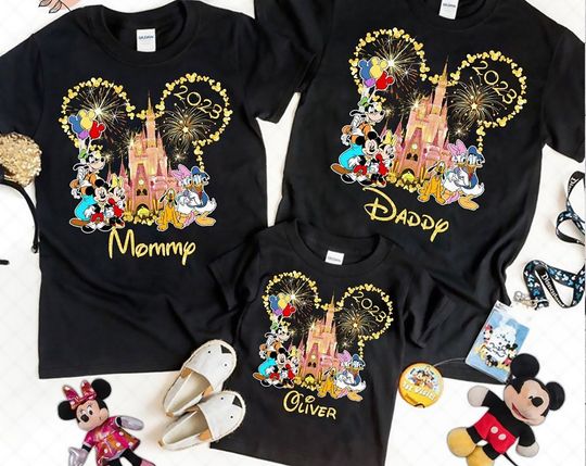 Walt Disney World Family Vacation 2023 Shirts, Disney Family shirts, Personalised Disney shirts, Magic Kingdom Shirt, Matching Family Tee