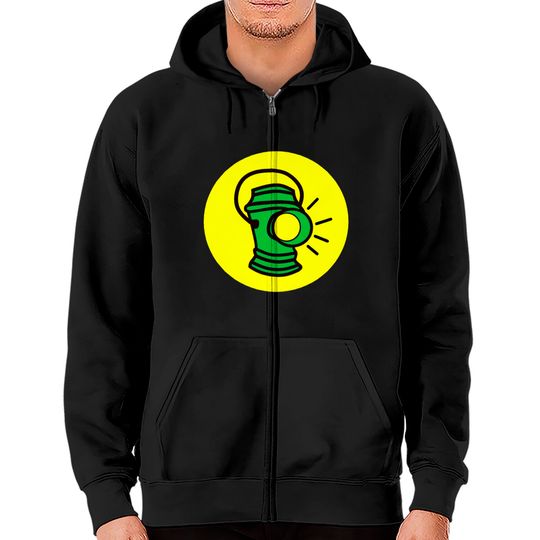 Alan Scott Logo - Green Lantern - Zip Hoodies