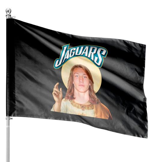 Jacksonville Jesus Trevor Lawarence Jaguar House Flags