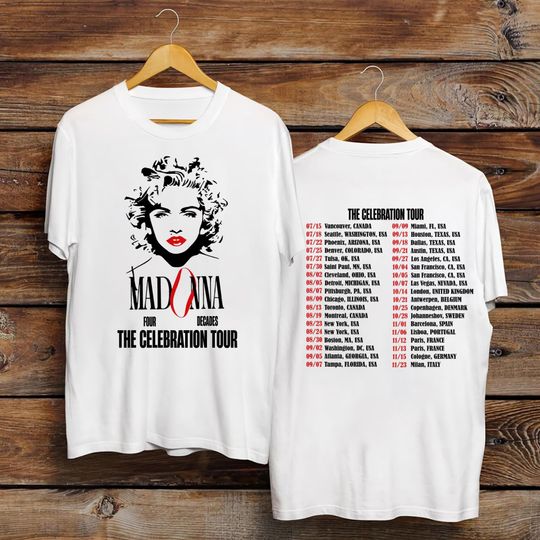 Madonna The Celebration Tour 2023 Double sided shirt