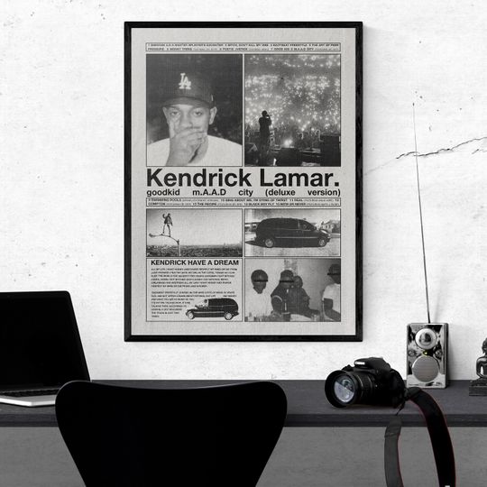 Kendrick Lamar Good Kid M.A.A.D City Poster | Travis Scott Poster